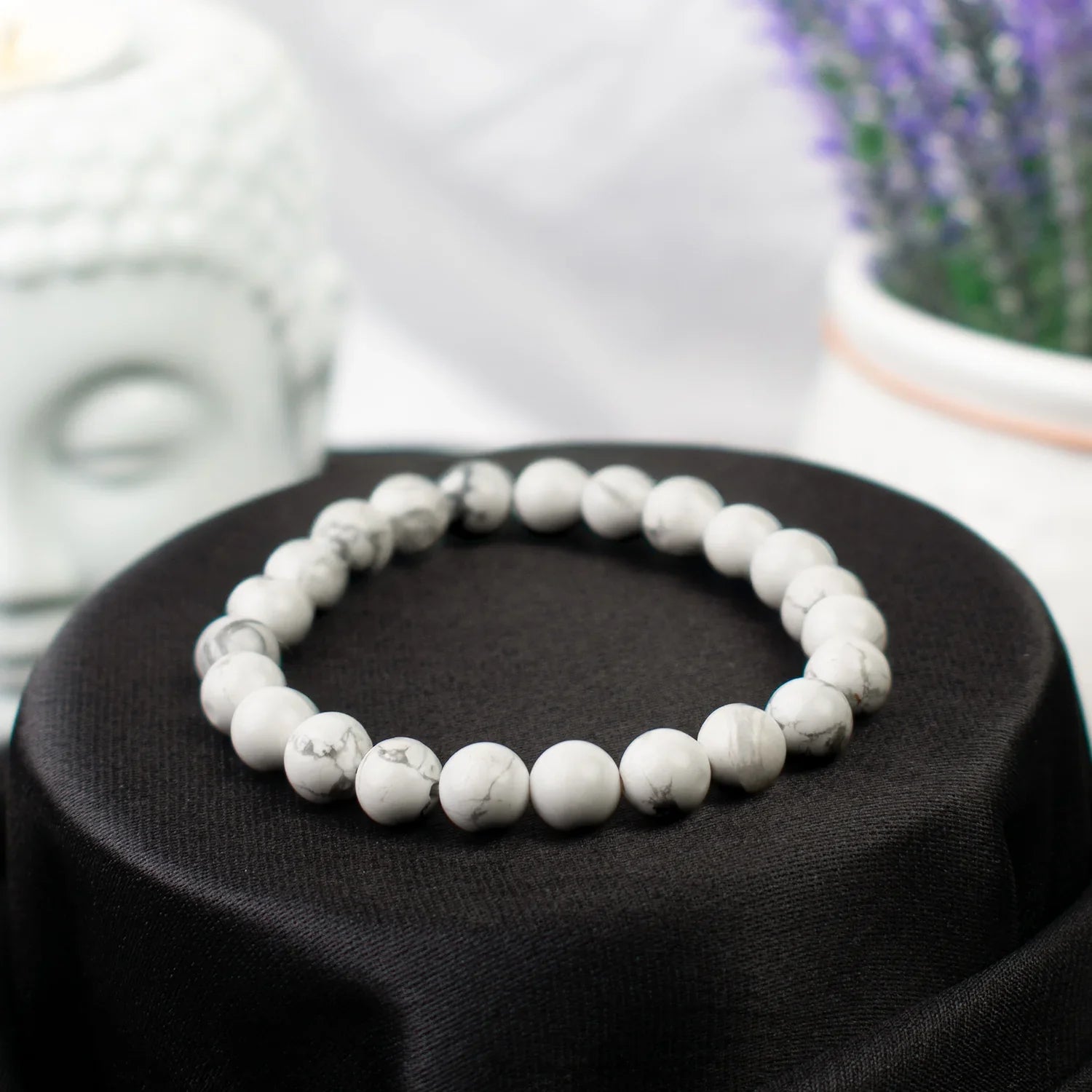 Howlite Bracelet For Calm Mind And Stress Relief