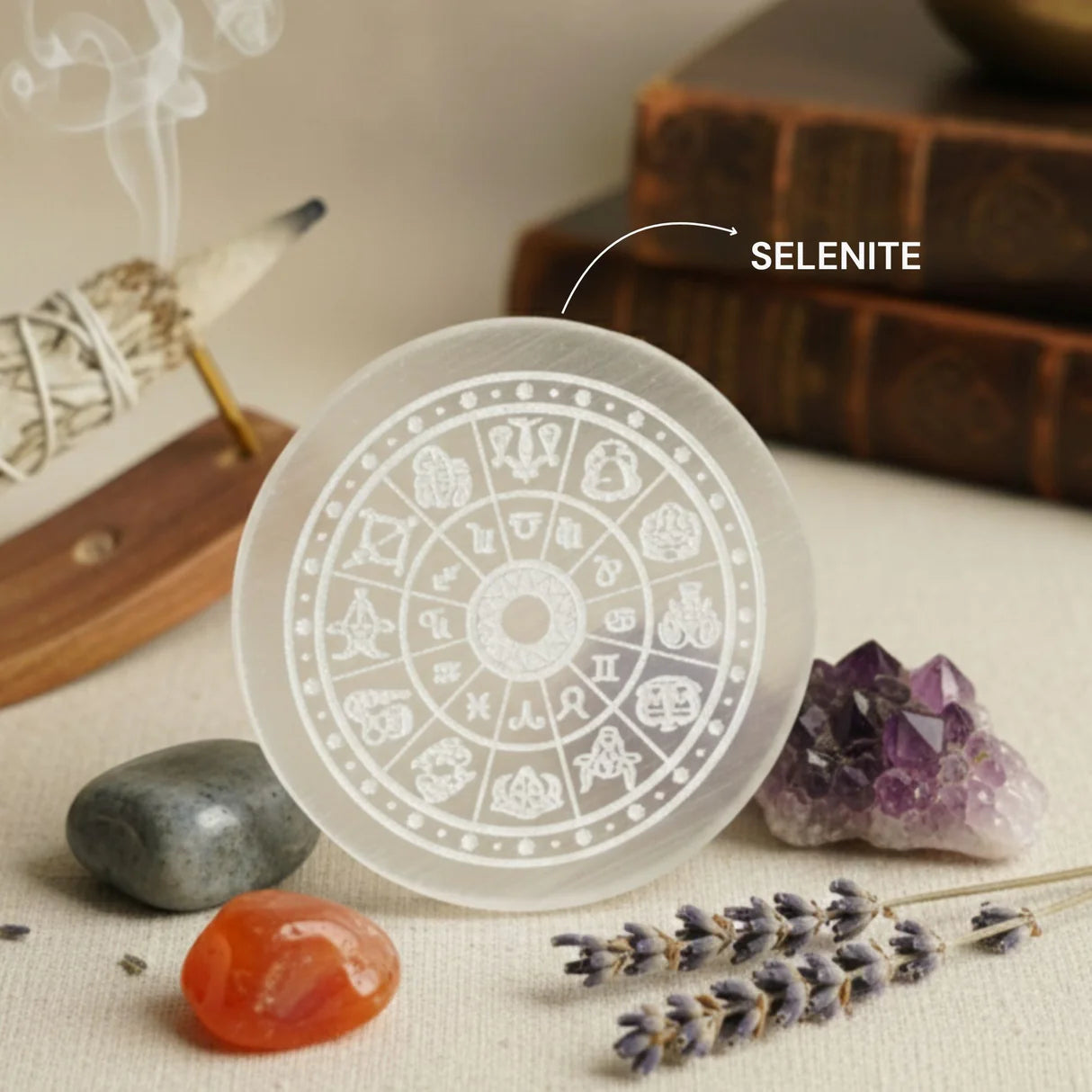 Raw Selenite Plate
