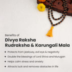 Original Rudraksha + Karungali Mala