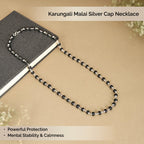 Karungali Malai Silver Cap Plated Necklace with Certification