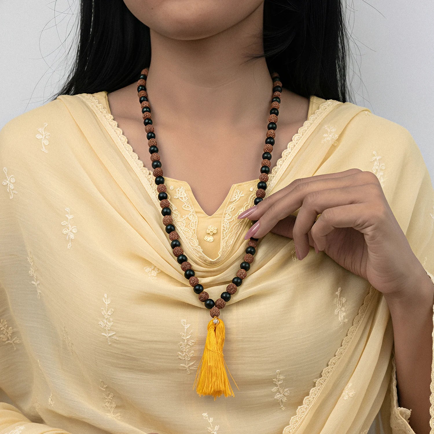 Original Rudraksha + Karungali Mala