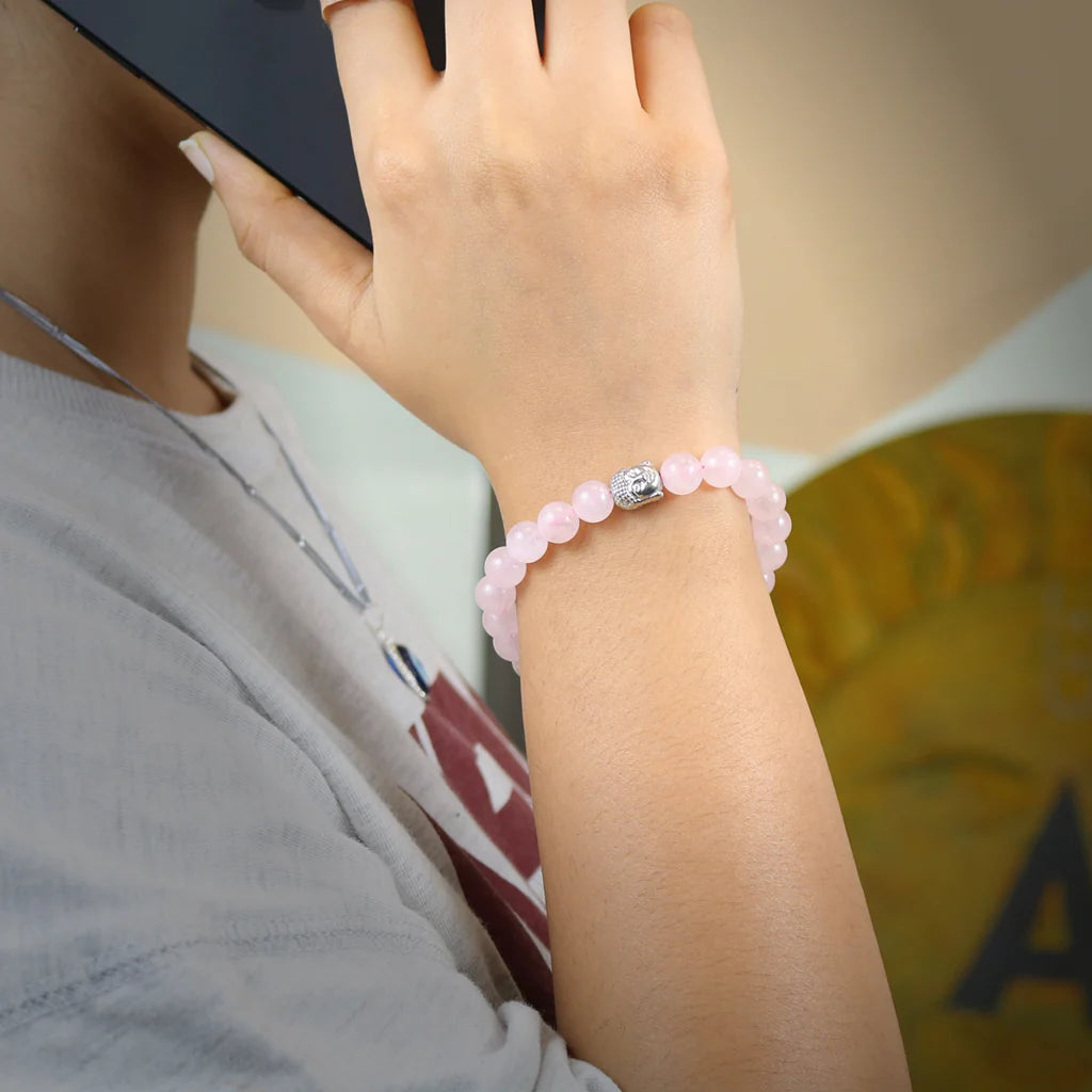 Rose Quartz Love Harmony Bracelet (Lab Certified)