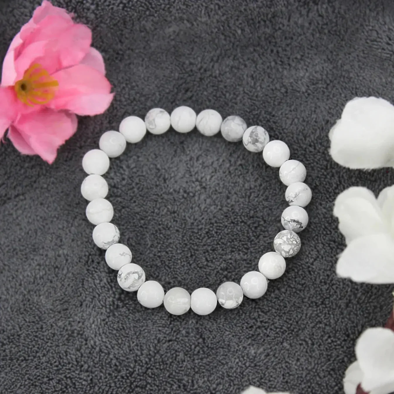 Howlite Bracelet For Calm Mind And Stress Relief